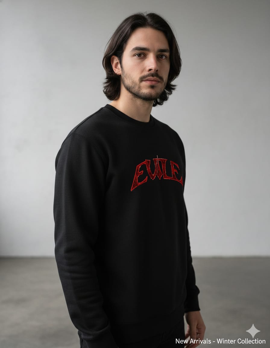 EVIL Men Sweatshirt (Black) SM - regular | DTF GSM-320