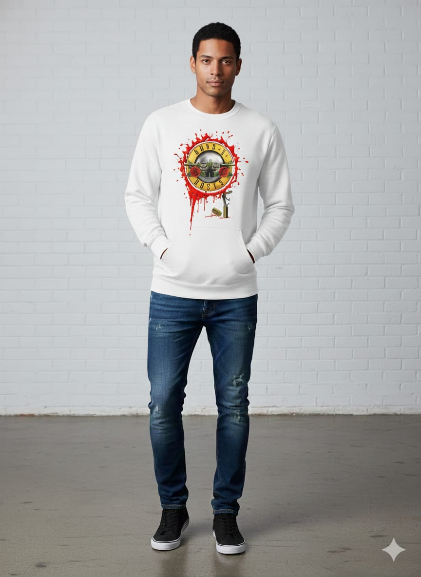 GUNS Men Sweatshirt (Black) SM - regular | DTF GSM-320