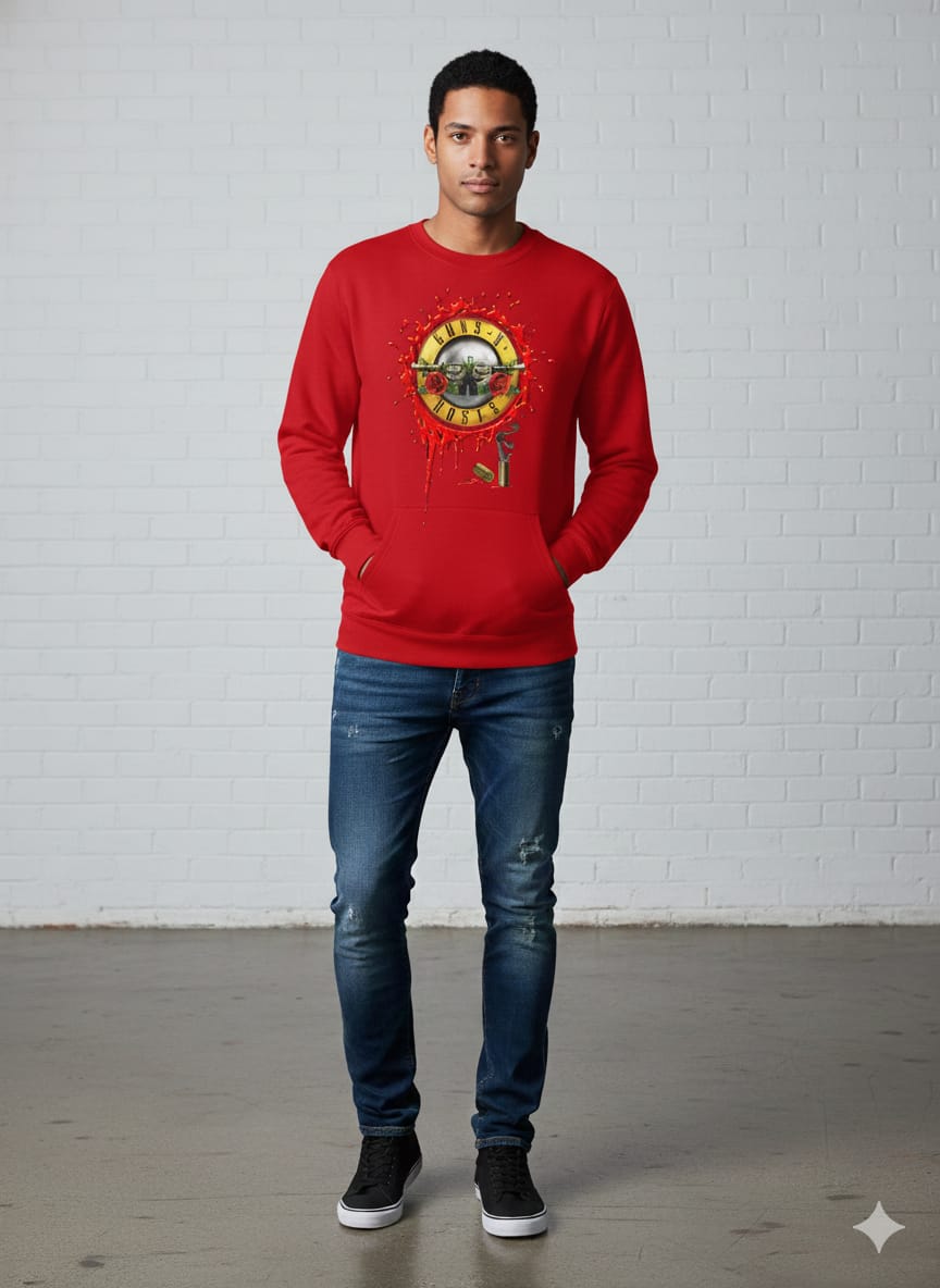 GUNS Men Sweatshirt (Black) SM - regular | DTF GSM-320