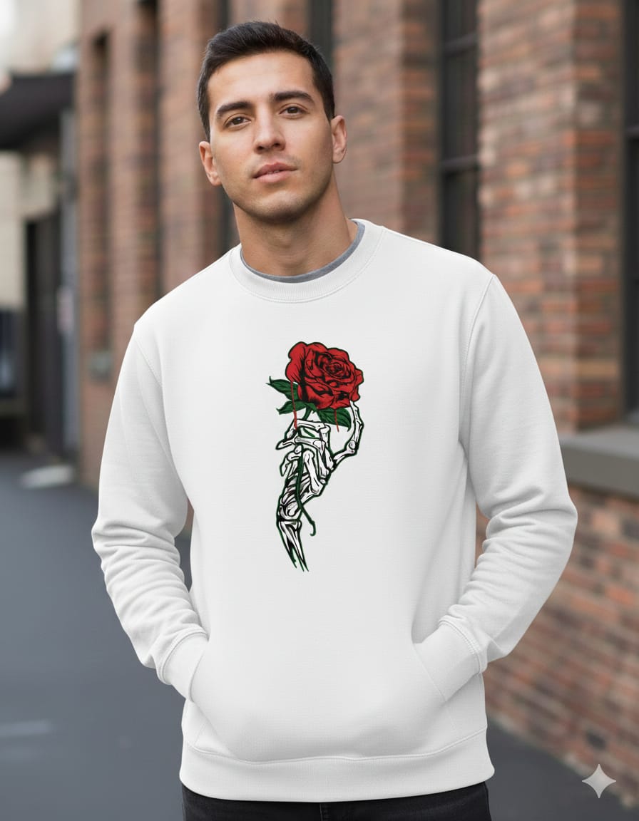 Dead Rose Men Sweatshirt (Black) SM - regular | DTF GSM-320