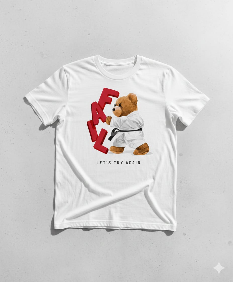 Teddy Men T-Shirt (Black) SM - regular | DTF GSM-220