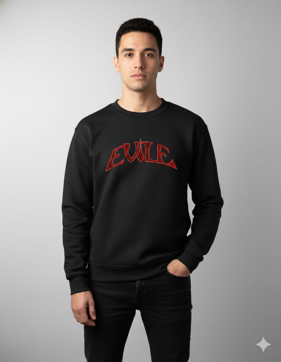 EVIL Men Sweatshirt (Black) SM - regular | DTF GSM-320