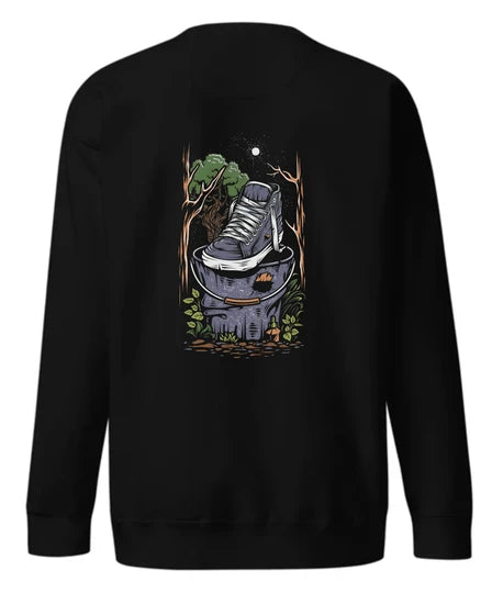 Vintage Shoes Men Sweatshirt (Black) SM - regular | DTF GSM-320