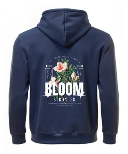 Floral,Men Hoodie (Navy Blue) SM - regular | DTF GSM-360