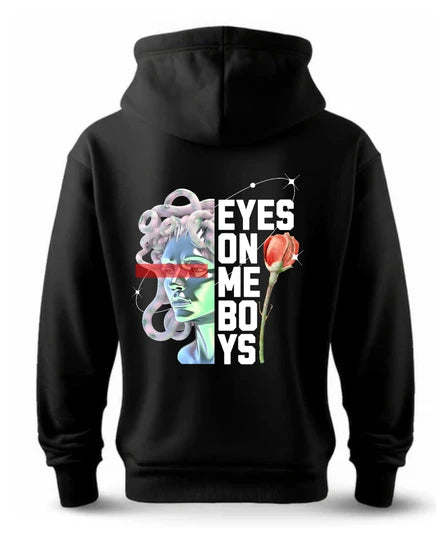 Floral,Men Hoodie (Black) SM - regular | DTF GSM-360