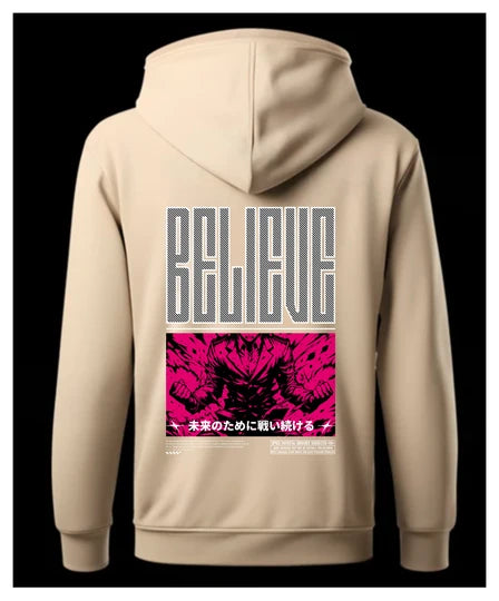 Anime,Men Hoodie (Beige) SM - regular | DTF GSM-360