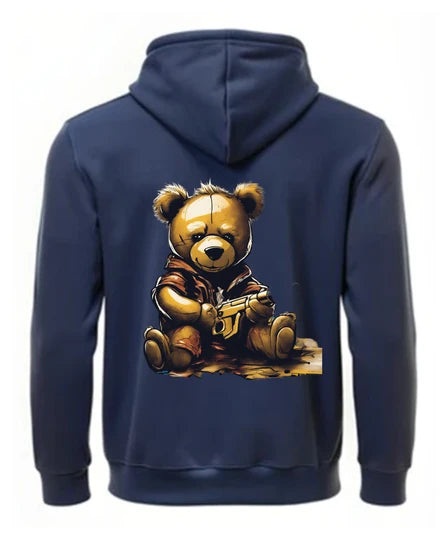Teddy,Men Hoodie (Navy Blue) SM - regular | DTF GSM-360