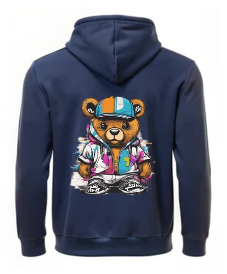 Teddy,Men Hoodie (Navy Blue) SM - regular | DTF GSM-360