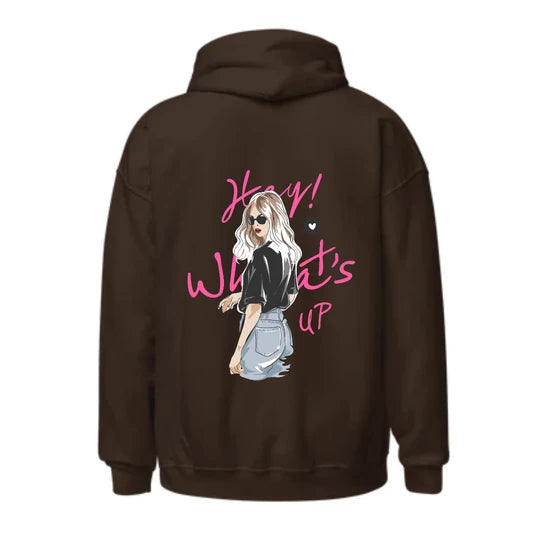 GIRL,Women Hoodie (Brown) SM - regular | DTF GSM-320