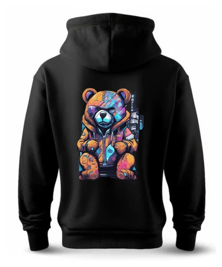 Teddy,Men Hoodie (Black) SM - regular | DTF GSM-360