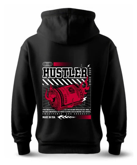 Streetwear,Men Hoodie (Black) SM - regular | DTF GSM-360