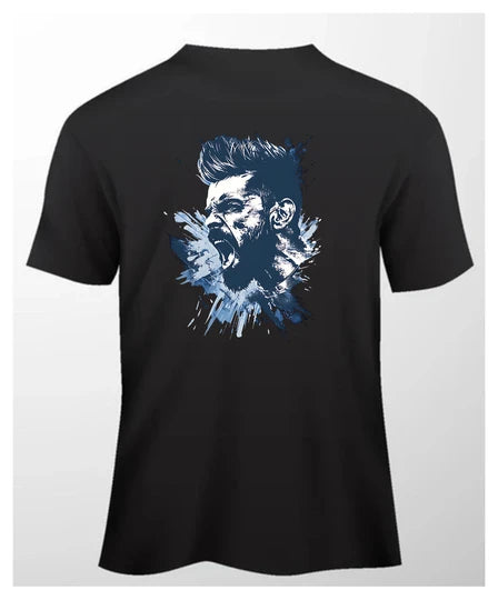 Cricket ,Men T-Shirt (Black) SM - regular | DTF GSM-220