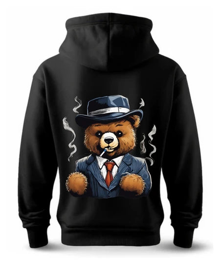 Teddy,Men Hoodie (Black) SM - regular | DTF GSM-360