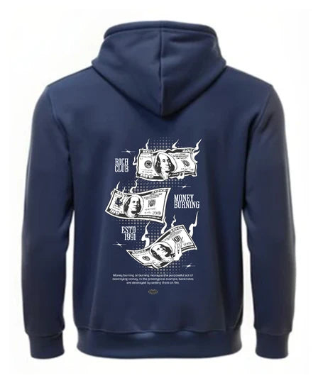Streetwear,Men Hoodie (Navy Blue) SM - regular | DTF GSM-360