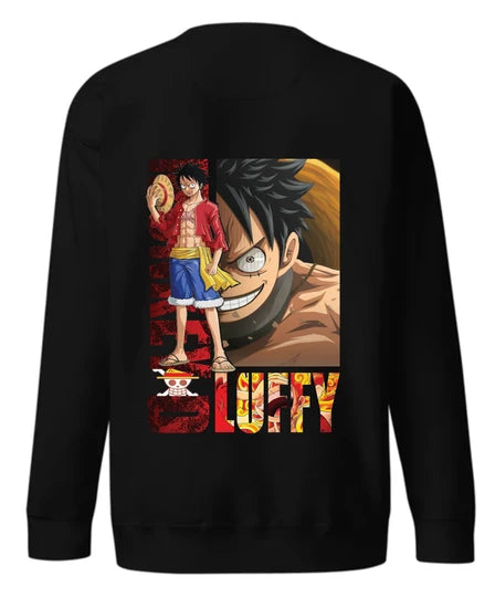 Luffy Men Sweatshirt (Black) SM - regular | DTF GSM-320