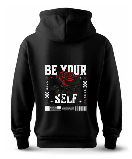 Floral,Men Hoodie (Black) SM - regular | DTF GSM-360