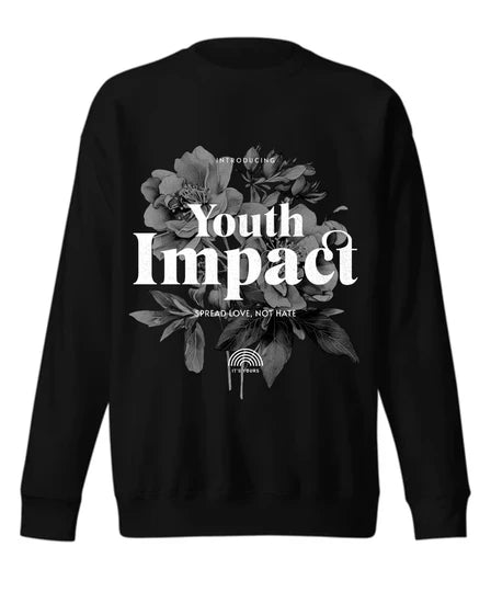 Floral Men Sweatshirt (Black) SM - regular | DTF GSM-320