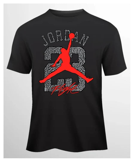 JORDAN Men T-Shirt (Black) SM - oversize | DTF GSM-220