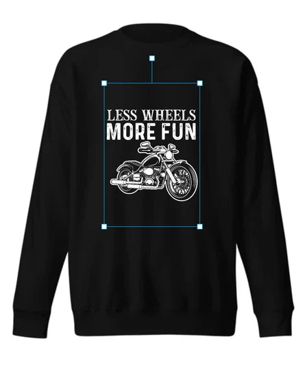 Car & Bike, Men Sweatshirt (Black) SM - regular | DTF GSM-320