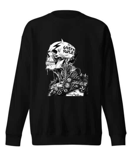 Streetwear, Men Sweatshirt (Black) SM - regular | DTF GSM-320