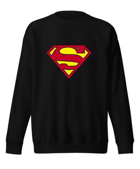 Superhero,Men Sweatshirt (Black) SM - regular | DTF GSM-320