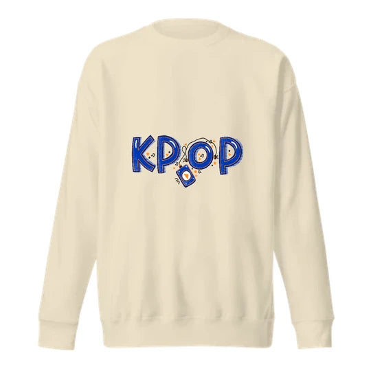 K-pop ,Men Sweatshirt (Beige) SM - regular | DTF GSM-320