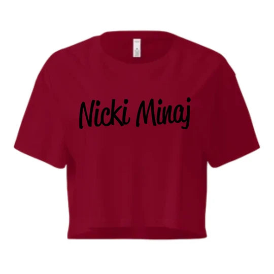 Women Crop Top (Burgundy) SM - regular | DTF GSM-180