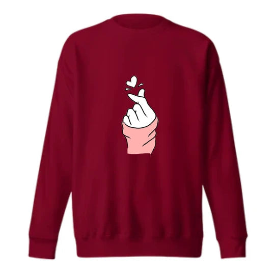 Kpop, Men Sweatshirt (Maroon - Burgundy) SM - regular | DTF GSM-320