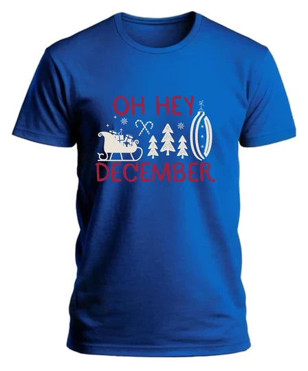 Christmas,Men T-Shirt (Royal Blue) SM - regular | DTF GSM-180