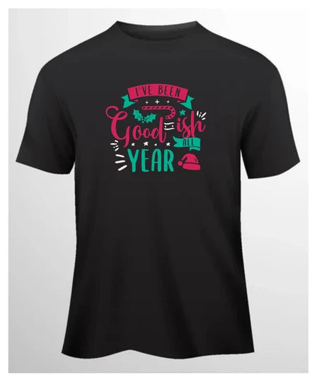 Christmas,Men T-Shirt (Black) SM - regular | DTF GSM-180
