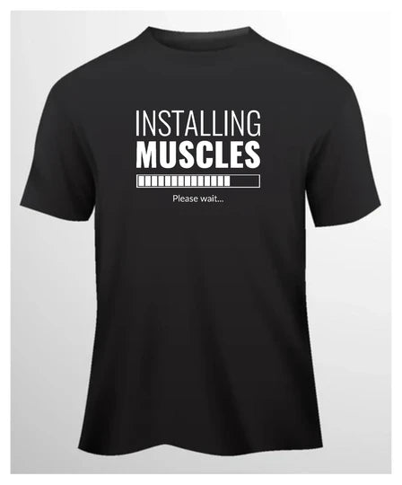 Gym, Men T-Shirt (Black) SM - regular | DTF GSM-180