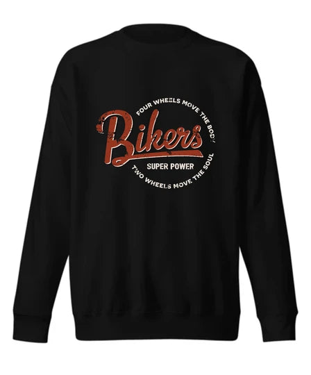 BIKERS,Men Sweatshirt (Black) SM - regular | DTF GSM-320
