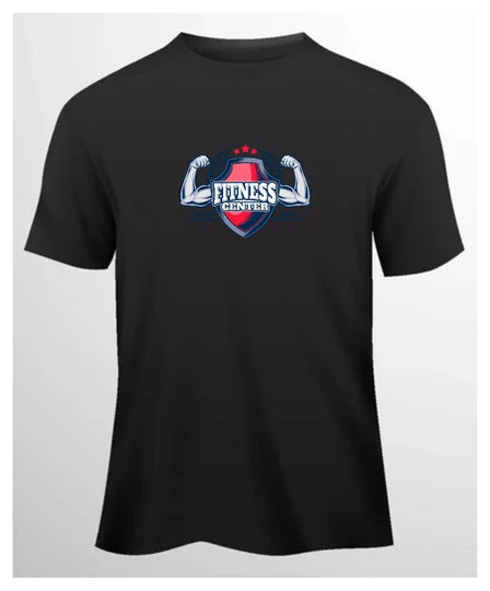 Gym, Men T-Shirt (Black) SM - regular | DTF GSM-180