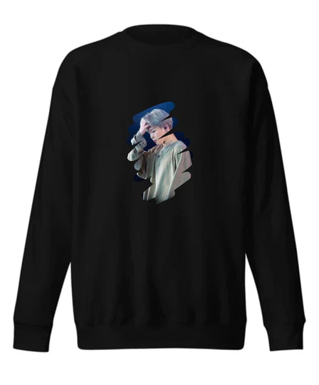 K-POP, Men Sweatshirt (Black) SM - regular | DTF GSM-320