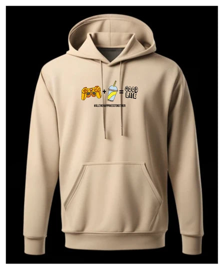 Gamers,Men Hoodie (Beige) SM - regular | DTF GSM-360