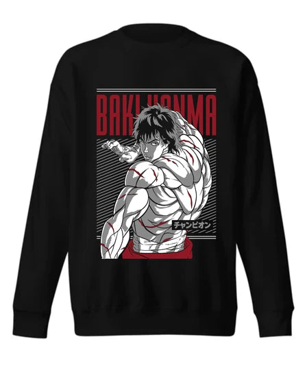 Anime,Men Sweatshirt (Black) SM - regular | DTF GSM-320