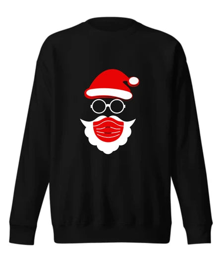 Santa claus Men Sweatshirt (Black) SM - regular | DTF GSM-320