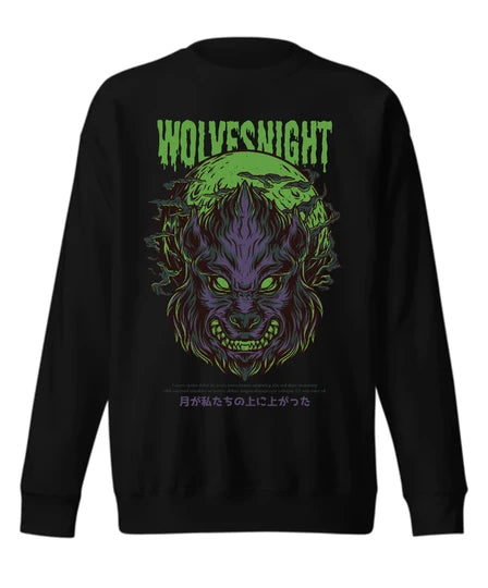 Streatwear, Men Sweatshirt (Black) SM - regular | DTF GSM-320