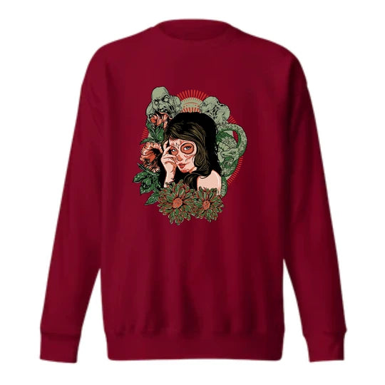 Wild-Women Sweatshirts (Maroon - Burgundy) SM - regular | DTF GSM-320