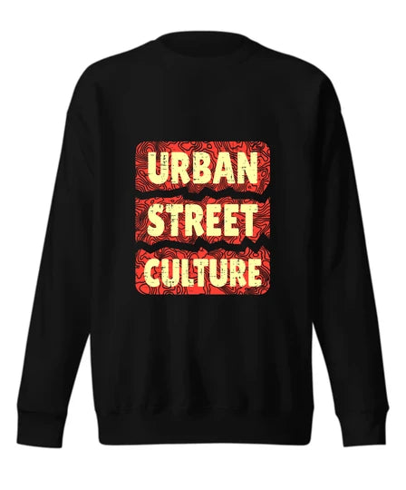 Streetwear, Men Sweatshirt (Black) SM - regular | DTF GSM-320