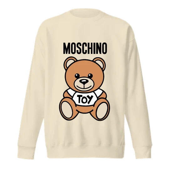 Teddy ,Men Sweatshirt (Beige) SM - regular | DTF GSM-320