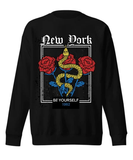 STREETWEAR,Men Sweatshirt (Black) SM - regular | DTF GSM-320